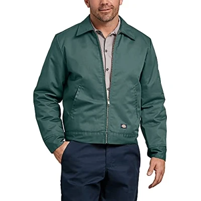 Afbeelding van Dickies Geïsoleerde Eisenhower jas met rits aan de voorkant, Lincoln Groen, XL, XL