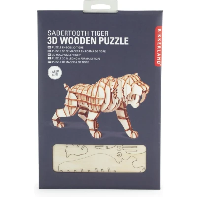 Afbeelding van 3D Puzzel Van Hout Tijger