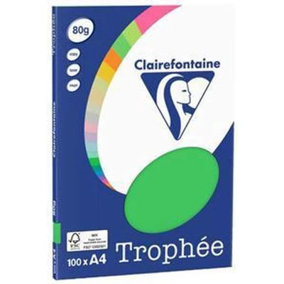 Afbeelding van Clairefontaine Trophée grasgroen kopieerpapier A4 80 gram 100 vellen