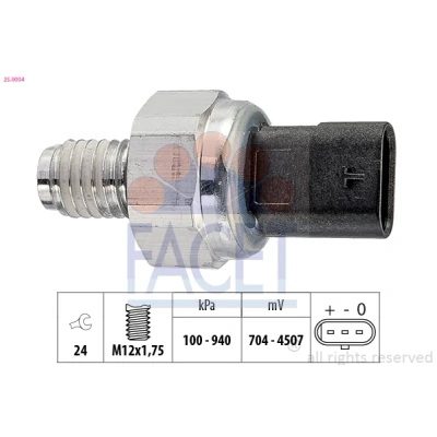 Afbeelding van Oliedruksensor FACET 25.0004