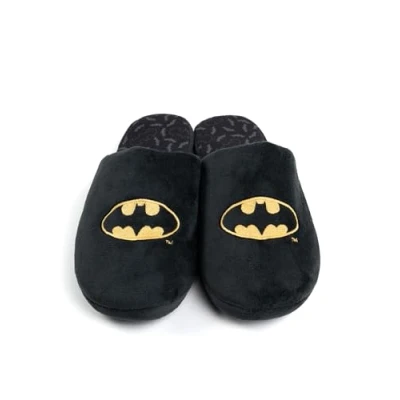 Afbeelding van DC Comics Batman Pantoffels voor heren en dames, uniseks, pantoffels, zwart, 44/45 EU