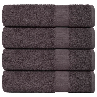 Afbeelding van vidaXL Douchehanddoeken 4 st 70x140 cm 360 g/m² 100% katoen antraciet