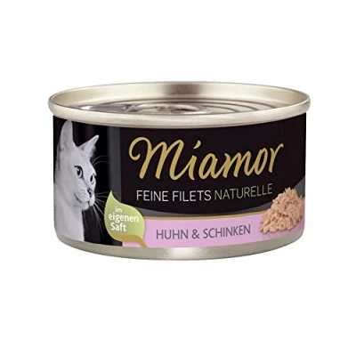 Afbeelding van Miamor Fijne filets natuurlijke kip &amp; ham 24 x 80 g
