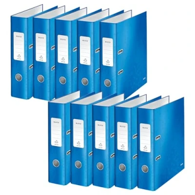 Afbeelding van Ordner Leitz Wow 1005 180 85mm karton A4 blauw