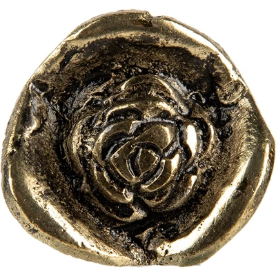 Afbeelding van Clayre &amp; Eef Deurknop Bloem Ø 3x3 cm Goudkleurig Metaal