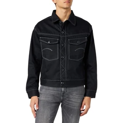 Afbeelding van G Star Dakota Selvedge Spijkerjas, Heren, Maat: Medium, Raw denim