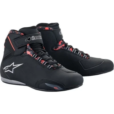 Afbeelding van Alpinestars Sektor waterdichte motorschoenen, zwart grijs rood, afmeting 46 voor man