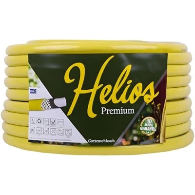 Afbeelding van Tuinslang geel 1&quot; Helios Premium 10 jaar garantie 4 laags waterslang irrigatieslang (50m)