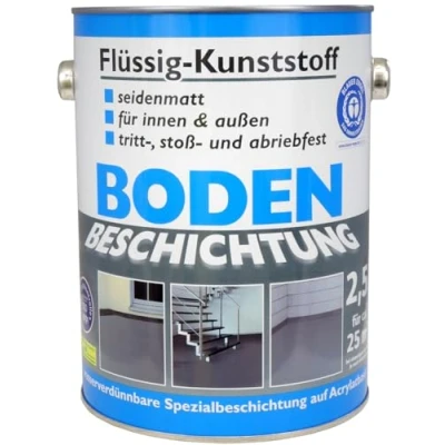 Afbeelding van Wilckens Vloeibare kunststof vloercoating LF, 2,5 l, RAL 7016 antracietgrijs
