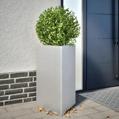 Afbeelding van vidaXL Plantenbakken 2 st driehoek 50x43x75 cm gegalvaniseerd staal
