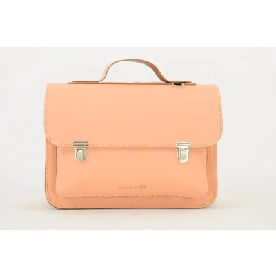 Afbeelding van Own Stuff Lederen Boekentas Kleuterschool 32x23x13cm Peach