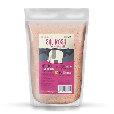 Afbeelding van Himalaya roze zout, fijn (1700 gram) Zonder toevoegingen, 100% natuurlijk, ongeraffineerd. Hoger gehalte aan sporenelementen. Om te kruiden en kruiden. Oorsprong: Punjab, Pakistan
