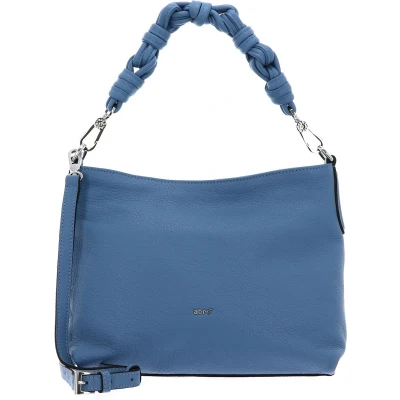 Afbeelding van abro Leren Schoudertas Leather Dalia Hobo Bag Soley Dreamblue Blauw