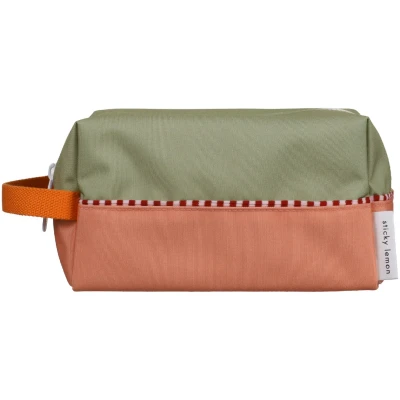 Afbeelding van Sticky Lemon toiletry bag wonders colourblocking shark grey + coral pink