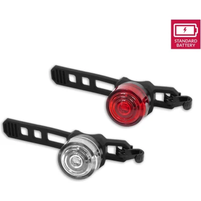 Afbeelding van Fietsverlichtingset Batterijen (Rubberen riemen)