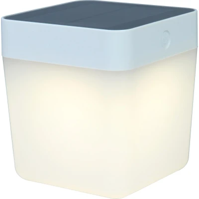 Afbeelding van LUTEC Table Cube Draagbare LED solarlamp wit