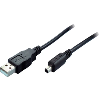 Afbeelding van S/CONN USB/Mini USB, 1 m USB kabel 2.0 A Mini B Grijs