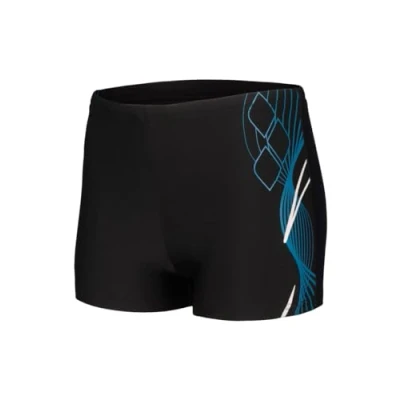 Afbeelding van ARENA Zwemshort met logo voor kinderen en jongeren, 1 stuks, zwart blauwchin wit, 8 9 Jaar