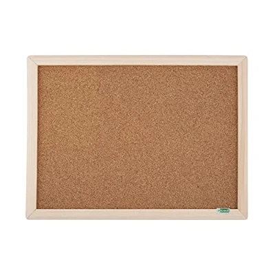 Afbeelding van D.RECT Kurk prikbord met houten frame, kurkbord 30 x 40 cm of ophanging verticaal en horizontaal