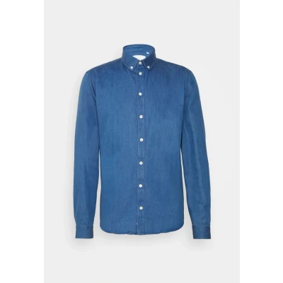 Afbeelding van Casual Friday Cfanton Overhemd, Heren, Maat: Small, Denim mid blue