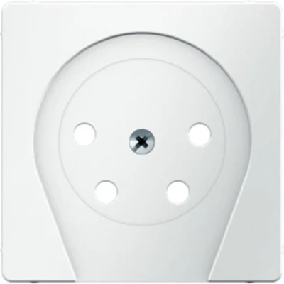 Afbeelding van Berker Q.1/Q.3 centraalplaat PTT contactdoos wit fluweel