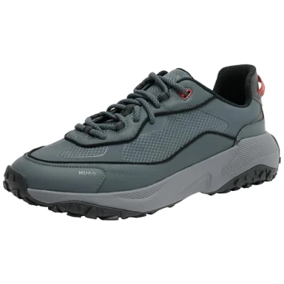 Afbeelding van HUGO GO1ST Sneakers laag, Heren, Maat: 43, Charcoal Imitatieleer/ textiel