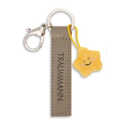 Afbeelding van NICI Sleutelhanger Traummann kunstlederen band 10 cm met ster groen trouwe metgezel voor rugzak of tas, sleutelhouder klein en groot 62027