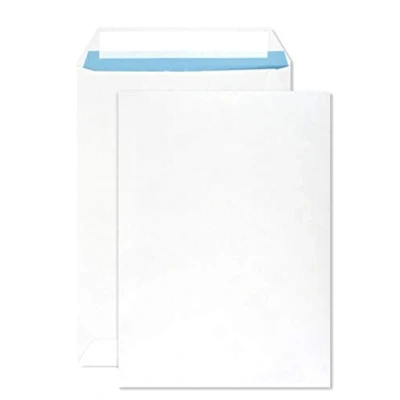 Afbeelding van Netuno 500 witte C5 enveloppen 162x229mm rechte klep drukgevoelig zonder venster 90g voor facturen sollicitaties bedrijfsbrochures contracten