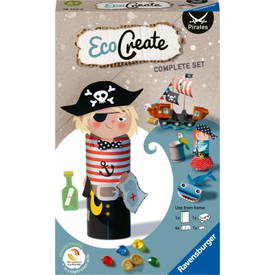 Afbeelding van Ravensburger EcoCreate Mini Pirates Hobbypakket Knutselen met oude verpakkingen