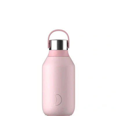 Afbeelding van Thermosfles Roze Blush Pink 350 Ml Siliconen/RVS/Kunststof Chilly&#039;s Series 2 7,5 X 17,5 Cm
