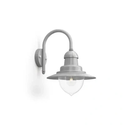 Afbeelding van Raindrop buitenwandlamp 1 lichts grijs Philips
