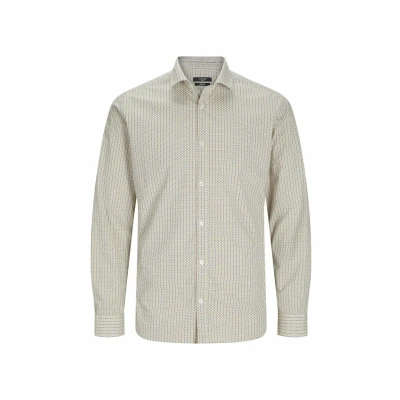 Afbeelding van Jack &amp; Jones Premium POOL Stretch Overhemd, Heren, Maat: Small, Mineral yellow