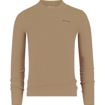 Afbeelding van Vingino Longsleeve Meisjes Katoen Beige Maat 104