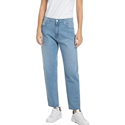 Afbeelding van Replay Keida Baloon fit damesjeans met stretch, 10 lichtblauw., 27W / 30L