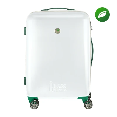 Afbeelding van Princess Traveller I&quot;;m Green Atlantic Reiskoffer Wit Medium 64cm