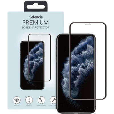 Afbeelding van Screenprotector Apple iPhone Xs: Selencia Gehard Glas Premium