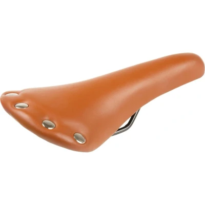 Afbeelding van M Wave Rivet race zadel unisex imitatie leer bruin