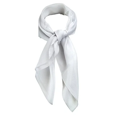 Afbeelding van TigerTie Fijne chiffon sjaal voor dames, effen kleur, afmetingen 58 cm x cm, lichtgrijs, Nickituchgröße: ca. Länge Breite