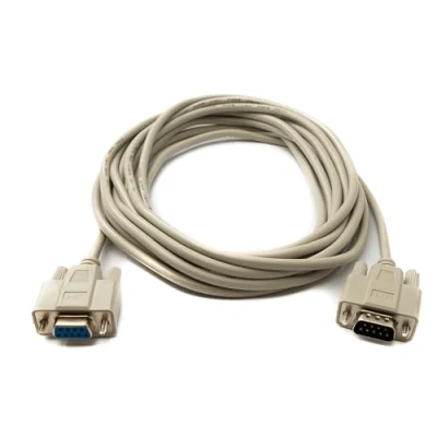 Afbeelding van System S D Sub Nullmodem Kabel 5m 9 Pin Mannelijk naar Socket RS232 DB9 Adapter in Grijs