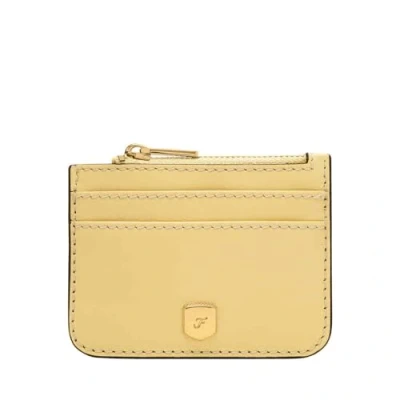 Afbeelding van FOSSIL Kaarthouder Sleutelgeval Lennox Zip Card Case Daze Lichtgeel