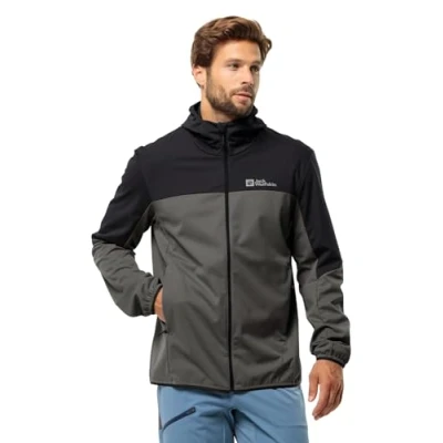 Afbeelding van Jack Wolfskin Feldberg Hoody Softshelljas, Heren, Maat: Large, Slate
