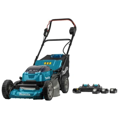 Afbeelding van Makita DLM530PT4 LXT 2x18 V accu Grasmaaier 53 cm 5,0 ah (4 st), duo snellader, in doos