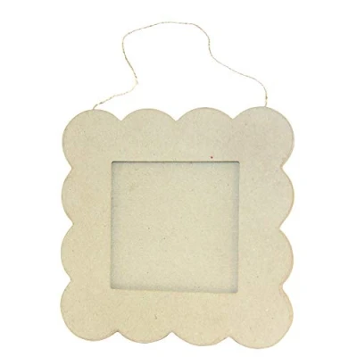 Afbeelding van Décopatch Ref CD027C Staand vierkant frame Papier Maché Object om te versieren 42,5 x 42,5cm Versier met Papers &amp; PaperPatch Lijm, Glitter, Verven
