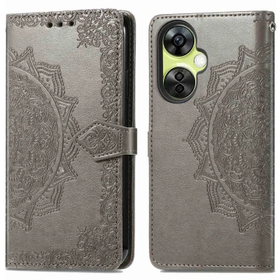 Afbeelding van OnePlus Nord CE 3 Lite Hoesje Kunstleder iMoshion Bookcase Grijs Telefoonhoesje