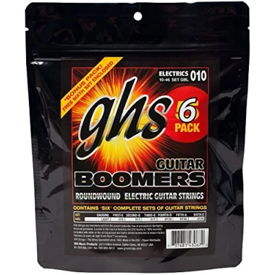 Afbeelding van GHS GBL 6 Boomers Multi Packs light snarenset gitaar (6 stuks)