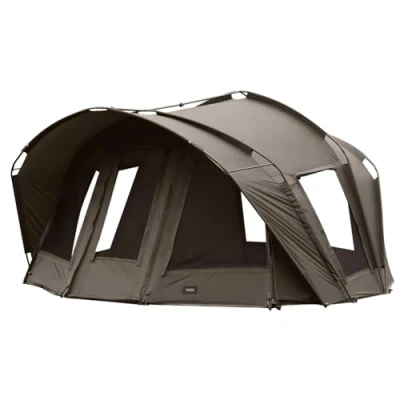 Afbeelding van MK Angelsport Fort Knox Air 4 persoons karpertent, binnenhoogte 1,8 m, visserstent bivak, incl. rubberen hamer 2 3