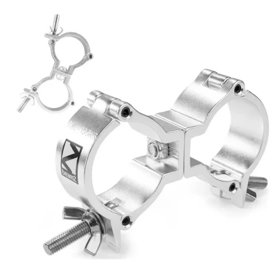 Afbeelding van BeamZ BC50 100D set van 2 slimline Swivel Couplers 100kg Aluminium