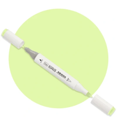 Afbeelding van Milk Green Twin Tip Alcohol Ink Marker