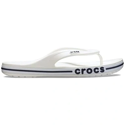 Afbeelding van Crocs Bayaband Flip uniseks volwassene Teenslipper, Wit marine, 41/42 EU