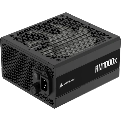 Afbeelding van CORSAIR RM1000x Volledig Modulaire ATX Voeding met Lage Ruis 3.1 Conform PCIe 5.1 Ondersteuning Cybenetics Gold Efficiëntie Native 12V 2x6 Aansluiting Zwart